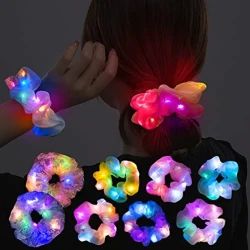 Colorful LED Scrunchies Set for Women