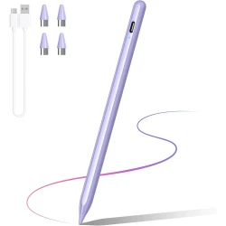 Rechargeable Touch Screen Stylus Pen Purple