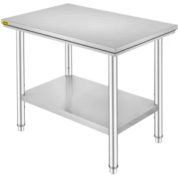 Stainless Steel Adjustable Kitchen Work Table
