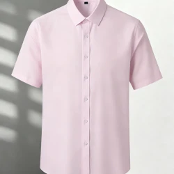 Men's Slim Fit Short Sleeve Blazer Shirts