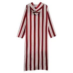 Stylish Hooded Thobe for Men with Striped Design