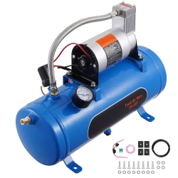 12V Onboard Air Compressor Kit with 1.6 Gallon Tank