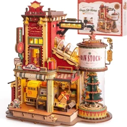 Wooden Music Box Christmas Dream Gift Factory