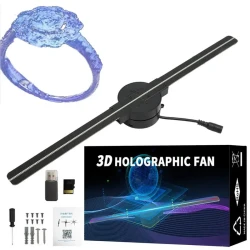 Christmas Holographic LED Fan Projector Kit