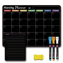 Magnetic Erasable Refrigerator Calendar Meal Planner