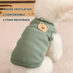 Green Bear Vest for Small Dogs and Cats