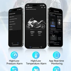 Moman Motorcycle Wireless Tire Pressure Monitoring System