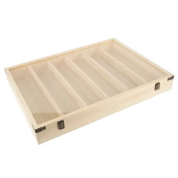 Wall Mounted Solid Wood Display Case for Collectibles
