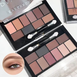 10 Color Pearlescent Matte Eyeshadow Palette