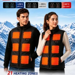 Heated Vest for Men and Women with 21 Zones