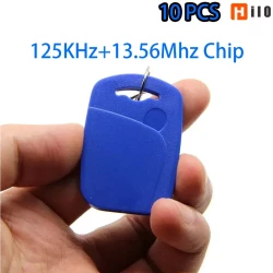 Dual Frequency RFID Keyfob Access Control Tags 10pcs