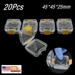 20 Pack Clear Dental Veneers Storage Cases