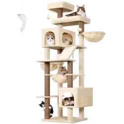 Heavy Duty Multi Level Cat Climbing Tower 81 Inch