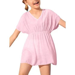 Cute Girls Swimwear Cover Up Beach Dress