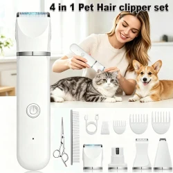 Rechargeable 4 in 1 Pet Hair Clipper Kit