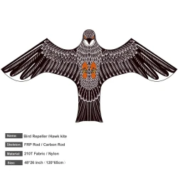Reflective Hawk Kite Bird Scarer for Outdoor Protection