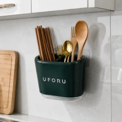 Wall Mount Countertop Utensil Holder Organizer