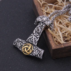 Never Fade Thor's Hammer Necklace Viking Jewelry
