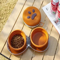 Portable Collapsible Silicone Pet Bowl for Travel
