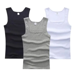 Pure Cotton Sleeveless Fitness Tank Top for Men and Women