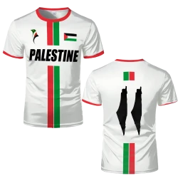 Palestine Football Summer T Shirt for Unisex