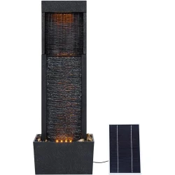 LED Pebble Stone Water Fountain for Outdoor Decor