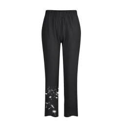Bohemian Women's Wide Leg Cotton Linen Pants