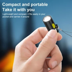 Portable LED Mini Flashlight Type C Powered Aluminum