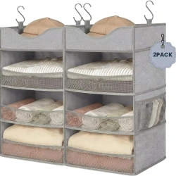 Multi Layer Hanging Closet Organizer for Clothes Storage