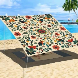 Bohemian Floral Parasol Lightweight Sun Shade