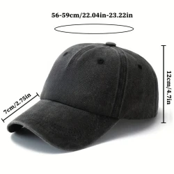 Unisex Coastal Style Retro Washed Cowboy Boots Cap