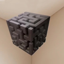 3D Optical Illusion Corner Wall Decal for Home Decor