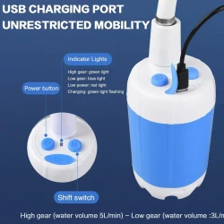 Portable Rechargeable Outdoor Handheld Pet Shower Sprayer