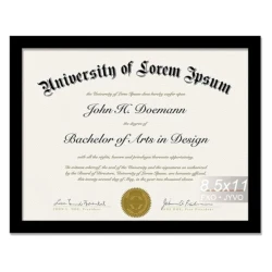 8.5 x 11 Document Frame for Wall and Tabletop Display