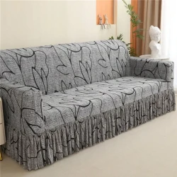 Elastic Skirt Sofa Cover for All Seater Sofas