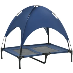 PawHut Elevated Pet Bed with Canopy for Dogs