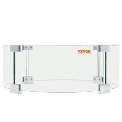 Tempered Glass Fire Pit Wind Guard for Outdoor Patios