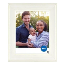 Rustic White 8x10 Tabletop Picture Frame