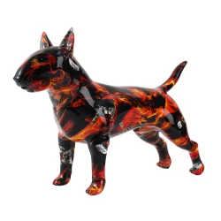 Colorful Resin Bull Terrier Dog Home Decor