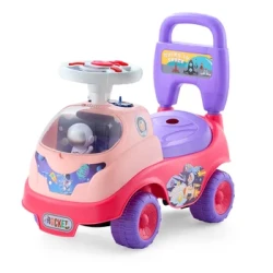 Pink Toddler Ride On Car with Music and Horn