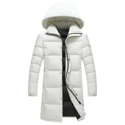 Winter Duck Down Hooded Puffer Jacket