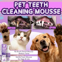 Pet Toothpaste Mousse for Dogs and Cats