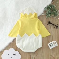 Adorable Chicken Costume Fleece Baby Romper