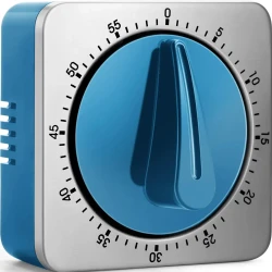 Stainless Steel Mechanical Kitchen Timer with Loud Alarm