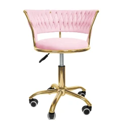 Modern Velvet Dresser Chair with Adjustable Height