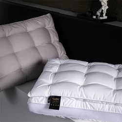 Plush Double Layer Down Velvet Comfort Pillow