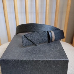 Luxury Black Diamond Pattern Silver Buckle Men Belt