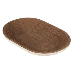 Eco-Friendly Oval Cat Scratching Bed and Lounge