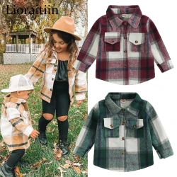 Kids Plaid Shirt Jacket for Girls and Boys