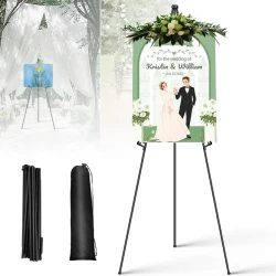 Adjustable Portable Metal Floor Easel Stand